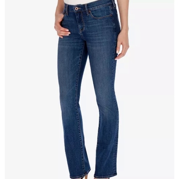 Lucky Brand Sweet 'N Low DarkWash Distressed Bootcut Jeans size 8/29 - Picture 1 of 12